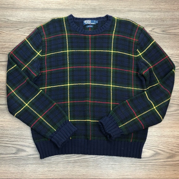Polo Ralph Lauren Tartan Plaid Crewneck 